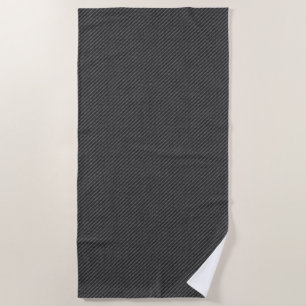 De Playa Faux Gray Jeans Fabric Beach Toalla