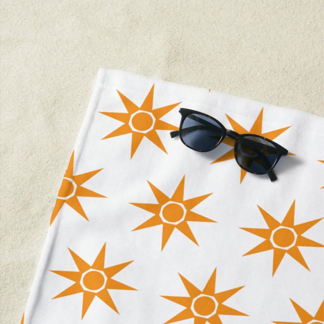 De Playa Happy Positive Magic Sun Pattern Beach Toalla (In situ)