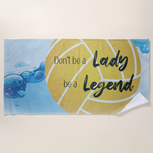 De Playa Lady Legend Water Polo Toalla (Anverso)