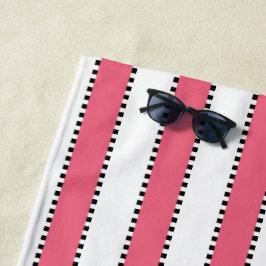 De Playa Marie Antoinette Pink Stripe Beach Toalla