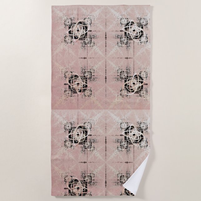 De Playa Pensando en Pastel Twists Beach Toalla (Anverso)