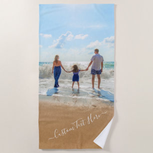 De Playa Personalizado Photo Beach Toalla tus fotos y texto