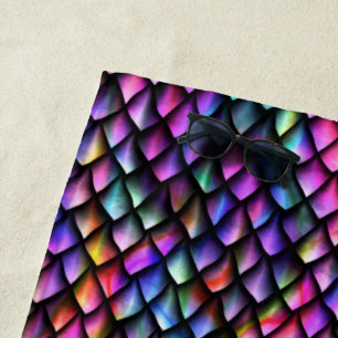 De Playa Rainbow Dragon Scales Beach Toalla