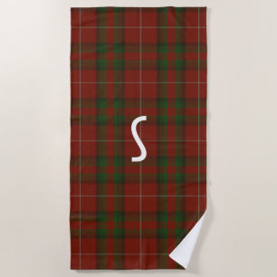 De Playa Stuart of Brute Tartan Plaid Beach Toalla
