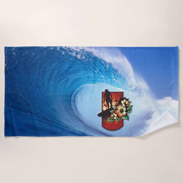 De Playa Surfing 3 Beach Toalla (Anverso)