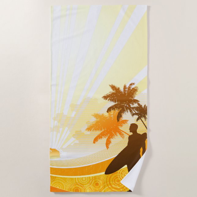 De Playa Surfing 7 Beach Toalla (Anverso)