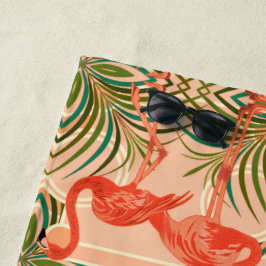 De Playa Toalla Art Deco Flamingo Beach
