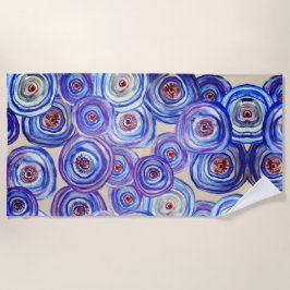 De Playa Toalla Asbtaract Beach para Rosas morados