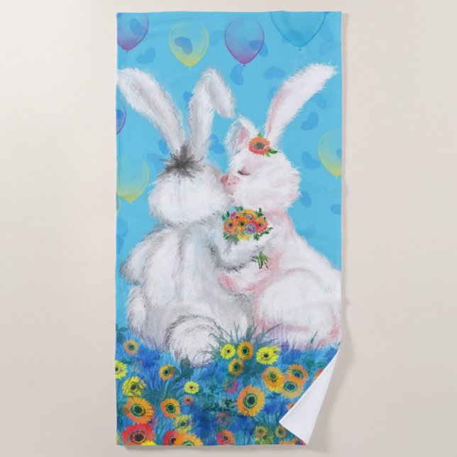 De Playa Toalla Bunny Beach - Abraza (Anverso)