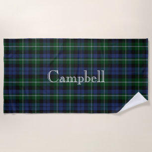 De Playa Toalla Campbell Tartan Plaid Beach