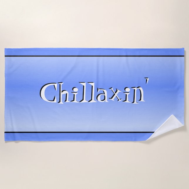 De Playa Toalla Chillaxin' Blue Beach (Anverso)