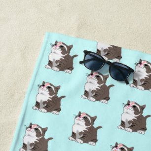 De Playa Toalla Cute Cat Beach