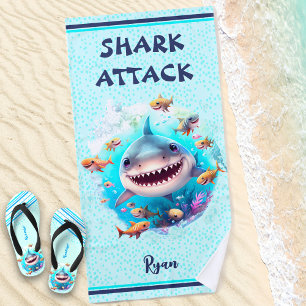 De Playa Toalla Cute Shark Summer Boy Beach