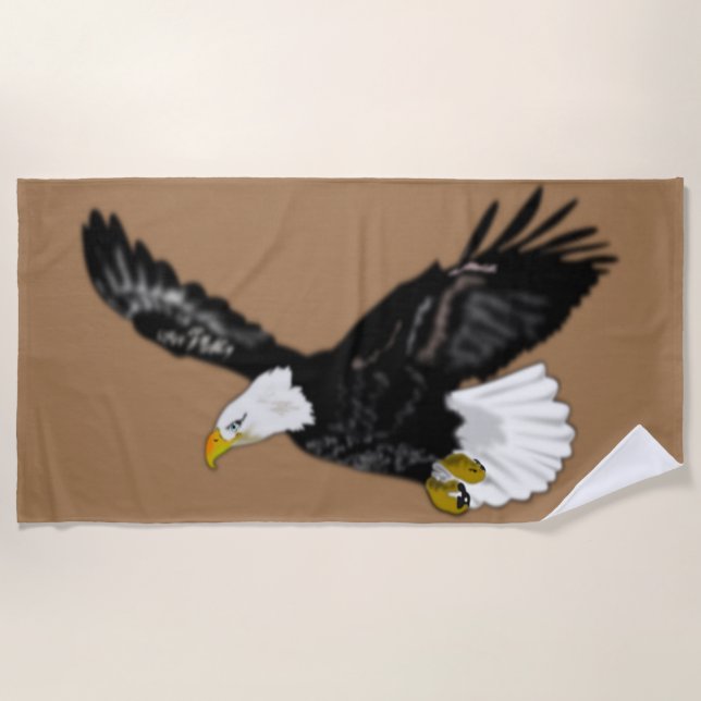 De Playa Toalla Eagle Flying Beach - Tu color (Anverso)