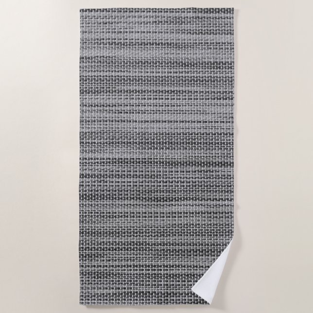 De Playa Toalla Faux Gray Fabric Beach (Anverso)