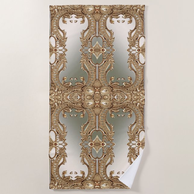 De Playa Toalla Gold Ornate Beach (Anverso)