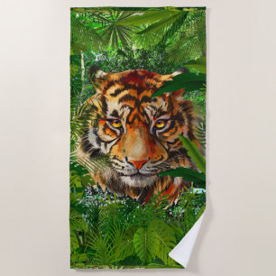 De Playa Toalla Jungle Tiger Beach Tigre colorido
