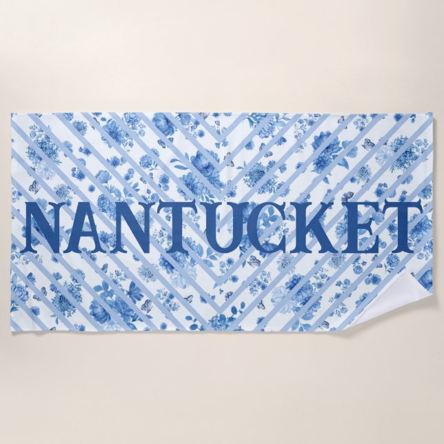 De Playa Toalla Nantucket Floral Beach (Anverso)