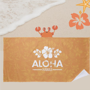 De Playa Toalla Retro Hawaii Aloha Beach