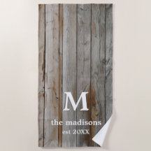 Toalla Rustic Driftwood Beach