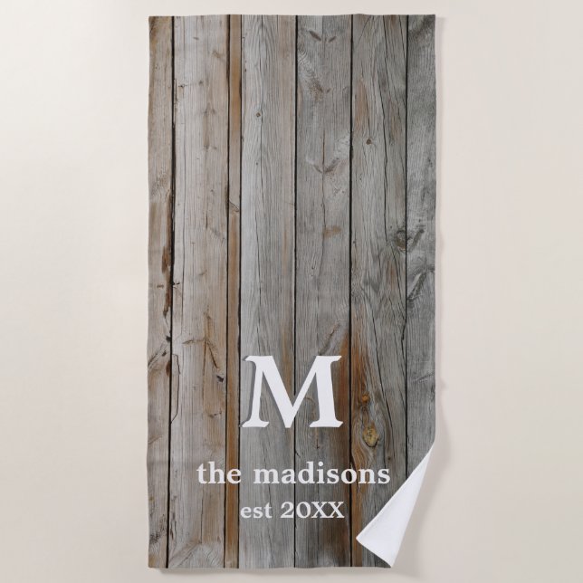 De Playa Toalla Rustic Driftwood Beach (Anverso)