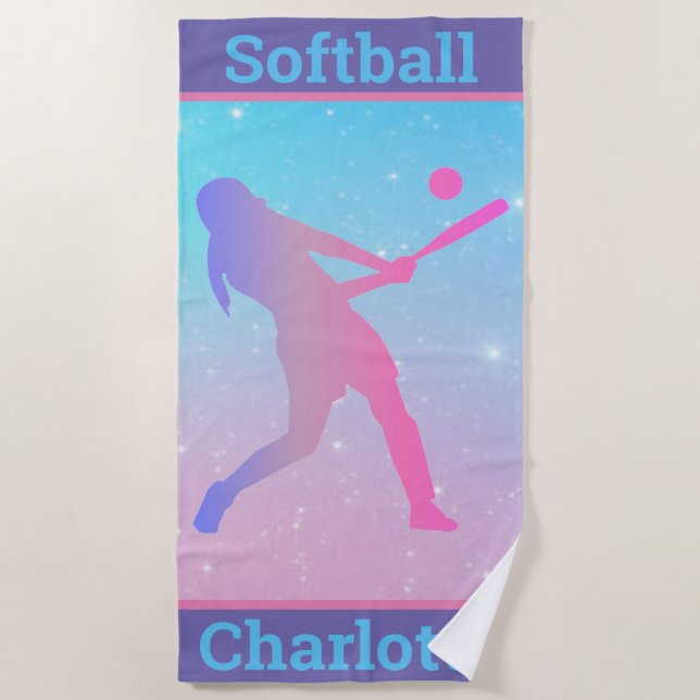 De Playa Toalla Softball Beach (Anverso)