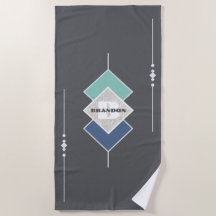 Toalla Taupe Elegante Personalizada