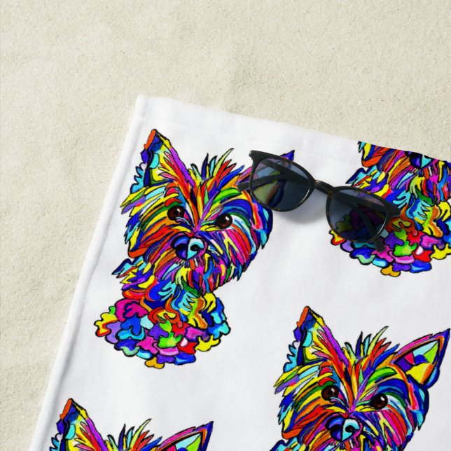 De Playa Toalla Westie Love Beach (In situ)