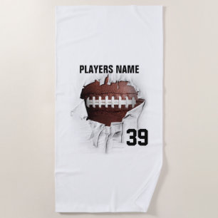 De Playa Torn Football Beach Toalla