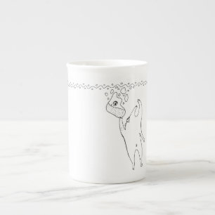 De Porcelana Alcanzar la taza