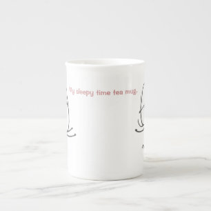 De Porcelana Mi taza soñolienta del té del tiempo