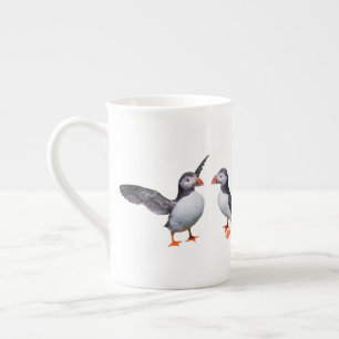 De Porcelana Taza Amigos Frailecillos