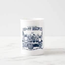 De Porcelana Taza cristiana moderna con versículo bíblico inspi