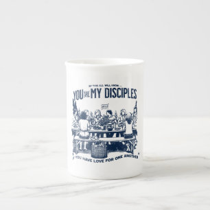 De Porcelana Taza cristiana moderna con versículo bíblico inspi