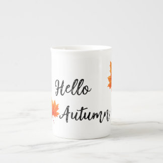 De Porcelana Taza Cute Hello Autumn