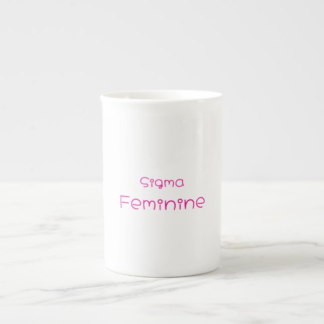 De Porcelana Taza especial femenina Sigma (Frente)