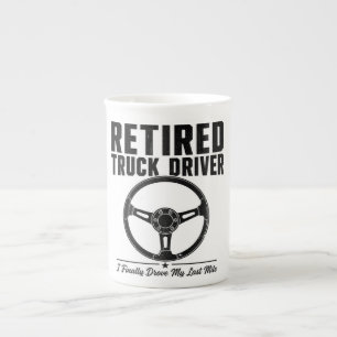 De Porcelana Taza para camionero jubilado - Finalmente conduje