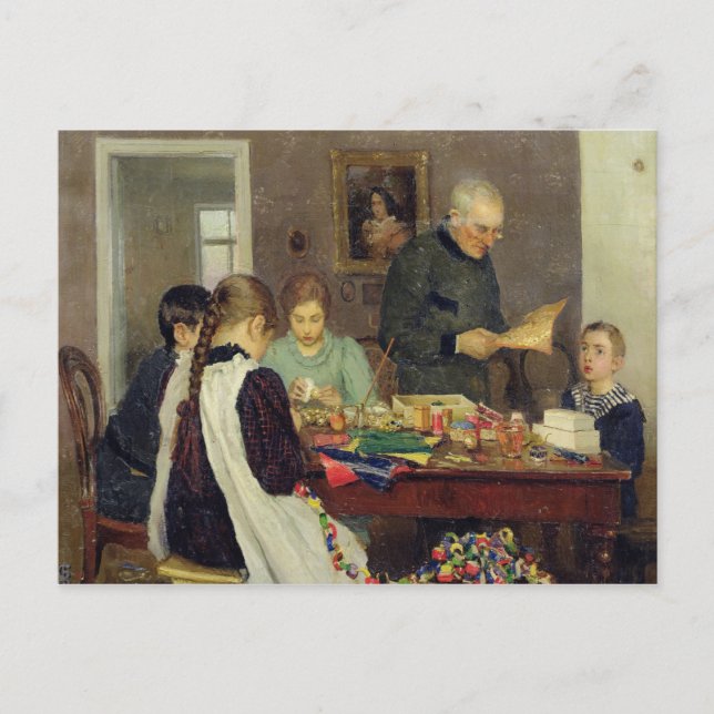 de preparación para la Navidad (1896) (Anverso)