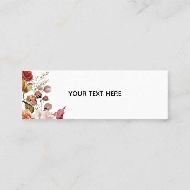 De Presentación Crea tu propia tarjeta floral (Anverso)