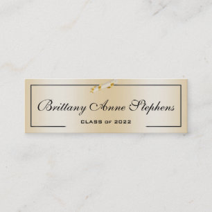 De Presentación Elegante Rosa Gold Diploma Tarjeta Insertar