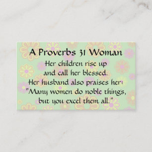 De Presentación Proverbs 31 Mujer Mamá llamando a la tarjeta groov