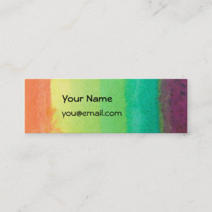 De Presentación Tarjeta flaca del arco iris