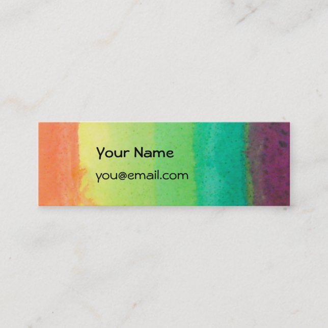De Presentación Tarjeta flaca del arco iris (Anverso)
