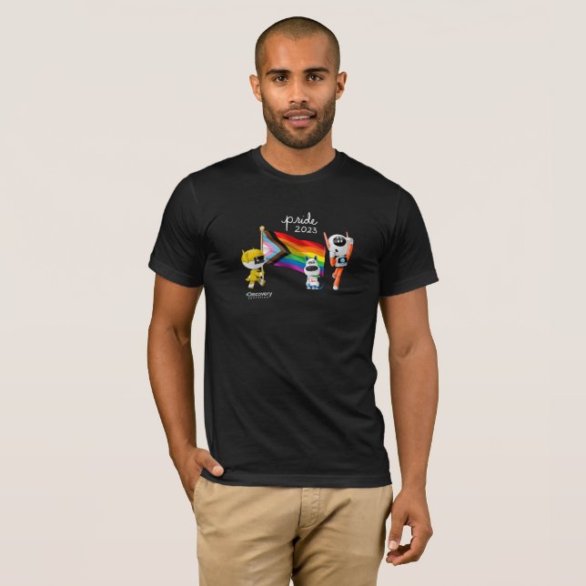 DE Pride 2023 - Camiseta negra (Anverso completo)