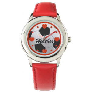 De Pulsera Amo el reloj personalizado fútbol