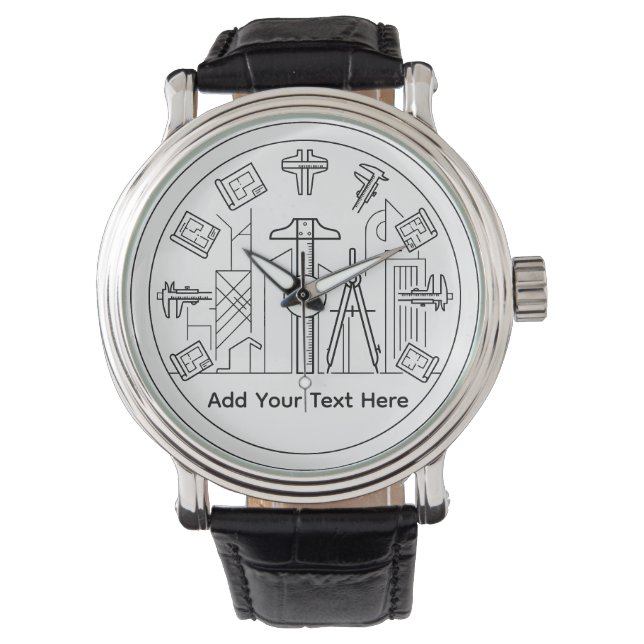 De Pulsera arquitecto personalizado, ingenieros reloj (Anverso)