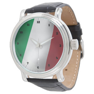 DE PULSERA BANDERA ITALIANA VERDE BLANCO RELOJ ROJO