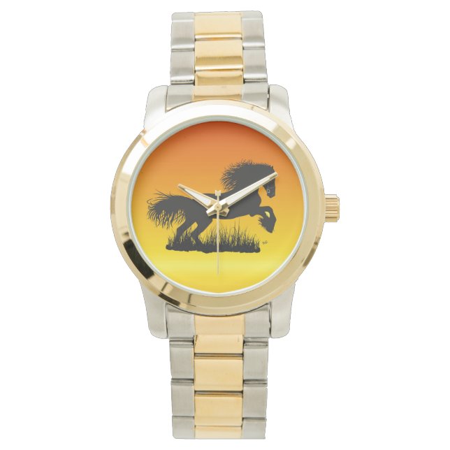 De Pulsera Caballo - mustang reloj (Anverso)