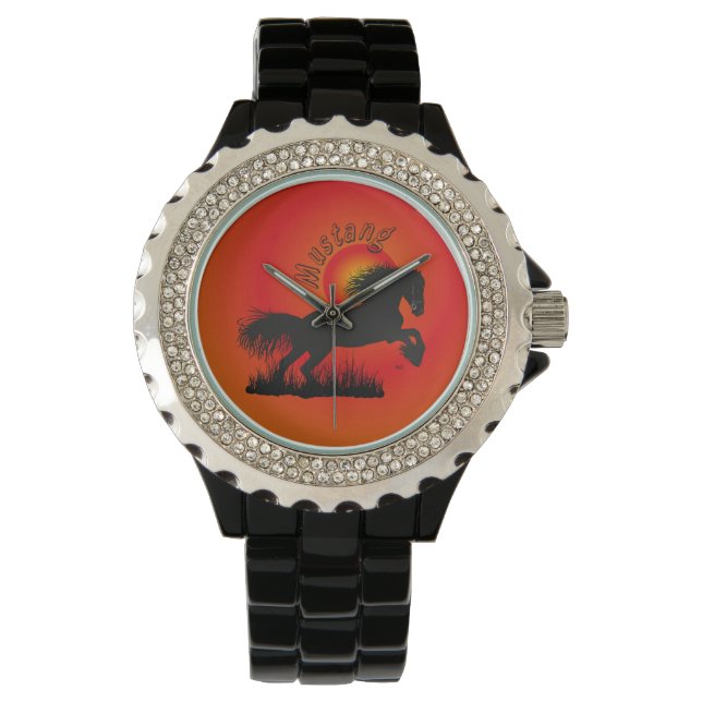 De Pulsera Caballo - mustang reloj (Anverso)