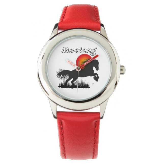 De Pulsera Caballo - mustang reloj (Anverso)